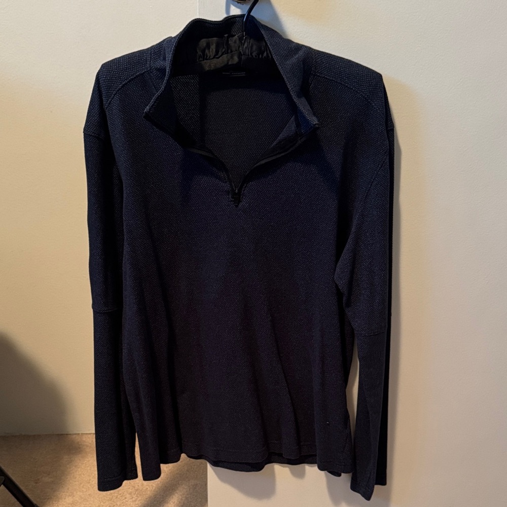 Marc Anthony Men's Dark Blue Zip-Up Sweater